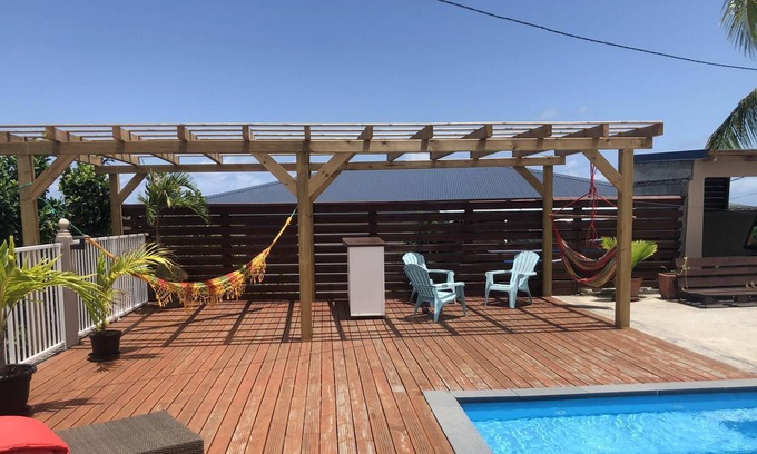 Le Gosier Villa | Homerez - Amazing villa 4 km away from the beach for 7 ppl. with swimming-pool