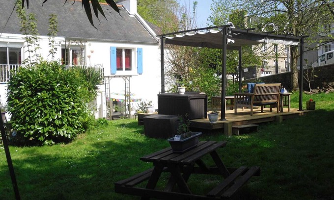 Morlaix Apartment | Homerez - Apt in Morlaix with fireplace