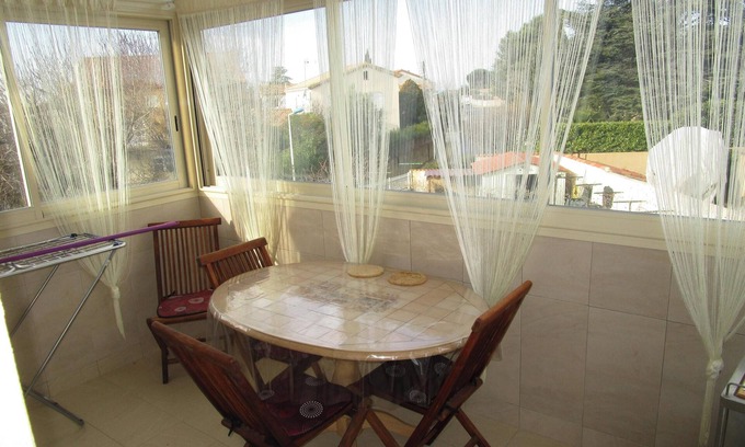 Vias Apartment | Homerez - Elegant apartment in Vias with balcony and garden
