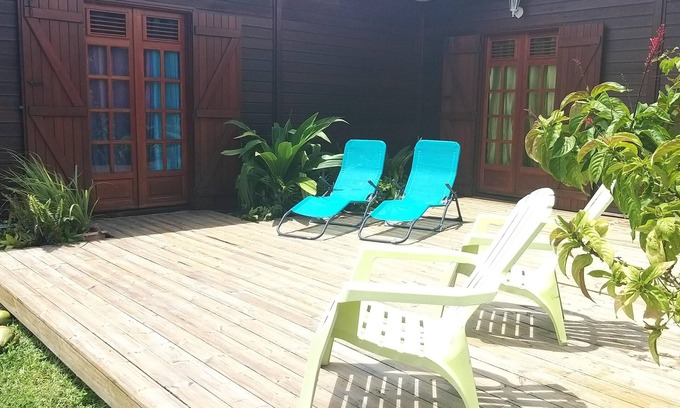Saint-Claude House | Homerez - House 15 km away from the beach for 4 ppl. with garden at Saint-Claude