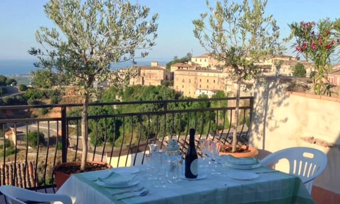 Rossano House | Homerez - House 3 km away from the beach for 4 ppl. with sea view at Rossano