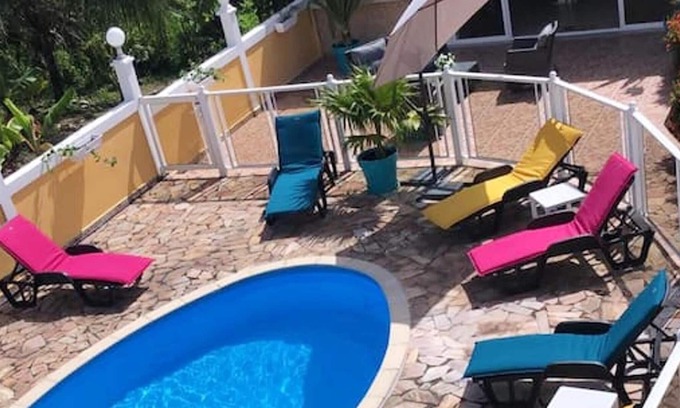 Capesterre-Belle-Eau Villa | Homerez - Villa for 6 ppl. with swimming-pool and garden at Capesterre-Belle-Eau