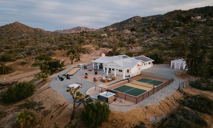 Yucca Valley House | Hoopa House by Fieldtrip | Pickleball + 2 Pools