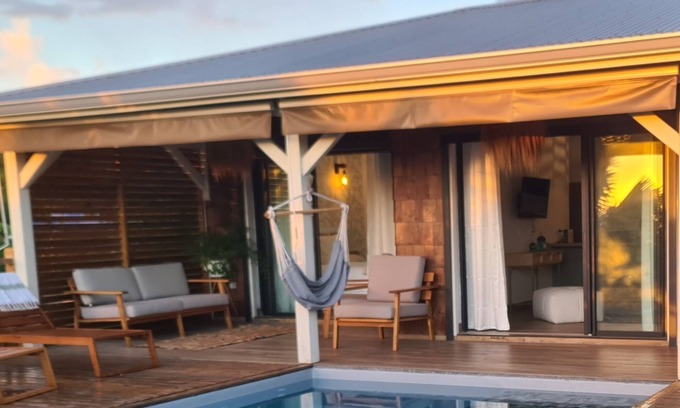 Saint-Claude Villa | Horizon Lodges : l' Élégance Tropicale. Villa 2 Chambres et 2 Bungalows