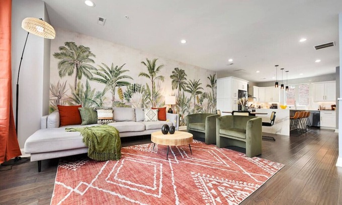 Lower Lawrenceville House | ★ HostWise Stays ★ Rooftop patio, King Bed, Garage Parking, Prime Location!