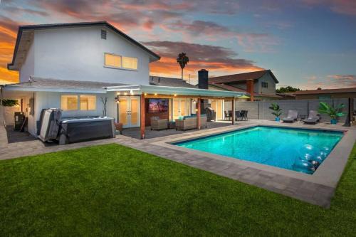 Huntington Beach House | Huntington Beach, AC, Pool, Hot Tub, Detached Office, Close to Beach, Outside Entertaining Area