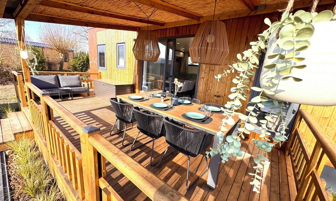 Renesse Ski Chalet | Hygge aan Zee, *Exklusives Chalet* Familienfreundlich im Zentrum von Renesse NEU