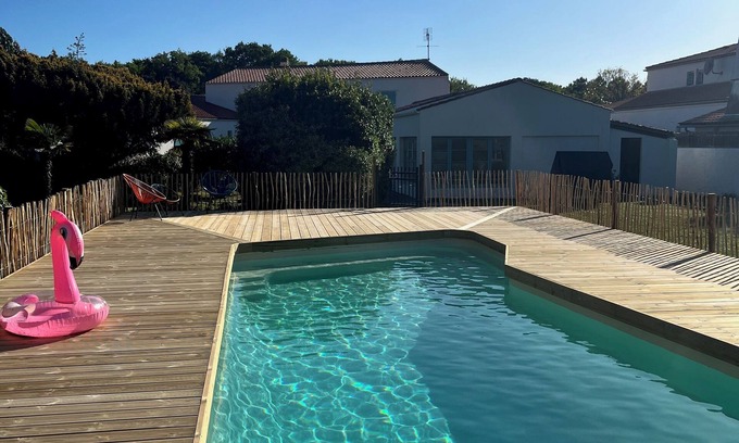 Dolus-d'Oleron House | Ile Doléron Vertbois Villa Bois Piscine & mer