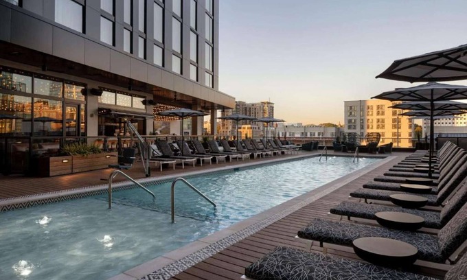 Music Row Hotel | Intimate and Eclectic Escape In The Heart of Nashville | King Bed. Rooftop Pool