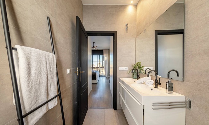 El Arenal Condo | ISG Apartments: Modern attic/pool at the Cathedral