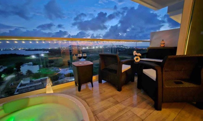 La Boquilla Apartment | Jacuzzi Privado. Vista increíble. Sector Exclusivo