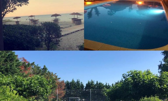 Moriani-Plage Apartment | Joli T2 les pieds dans l’eau , piscine tennis.