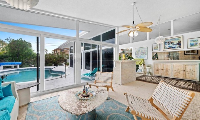 Juno Beach House | Juno Beach Coastal Pool Home - 1/4 Mile from the Beachn