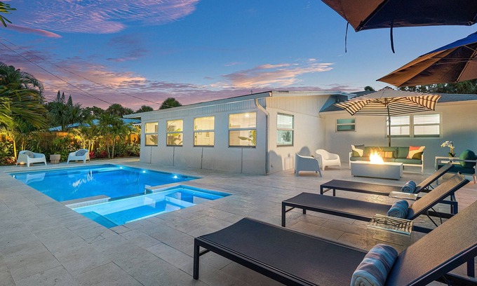 Tequesta House | Jupiter Sands, Tequesta |Pool |Spa |Outdoor Oasis