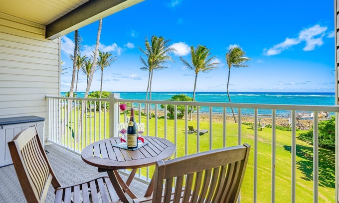 Wailua Condo | Kapaa Shore A201 Oceanfront - New Listing!