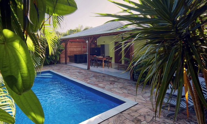 Rifflet Villa | Kaz a Coco, Green Villa with private pool, 2 bedrooms, 2 bathrooms