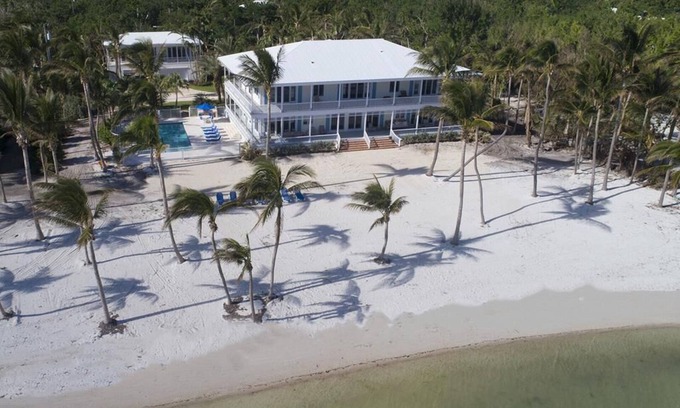 Islamorada House | Key West Style Estate on Private Lush Beachfront Property