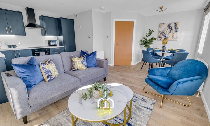 Central Aberdeen Apartment | King Street Stay - SJA Stays - Modern 2 Bed