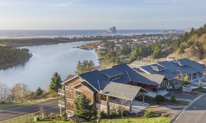 Pacific City House | Kingfisher #106 - Stunning ocean views, luxury home, hot tub. 3 king bedrooms.