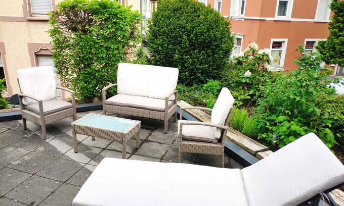 Kaiserslautern Apartment | KL3: Stylish Downtown Apt + Rooftop Terrace, Walk to Bars & Restaurants!