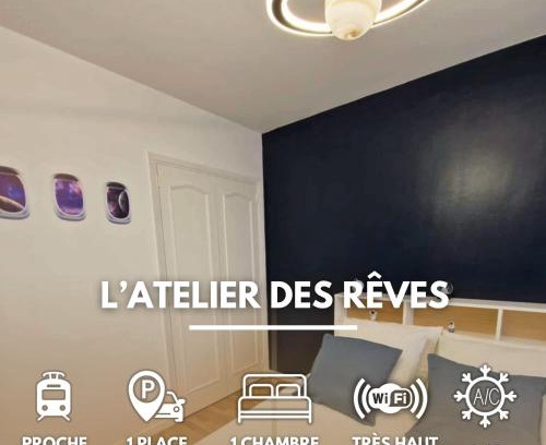 Blagnac Apartment | L'Atelier des Rêves - Clim Tram Parking