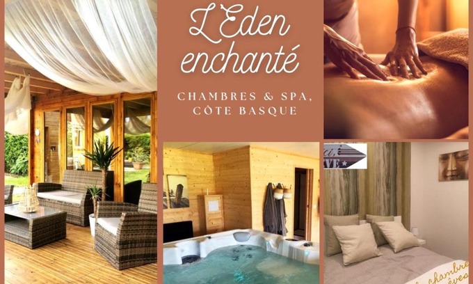 Boucau House | "L Eden enchanté" Chambres d'hôtes et SPA privatif massages Bulle d Eden boucau Côte Basque