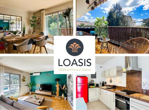 Villefranche-sur-Saone Apartment | L'Oasis -T4 Garage Clim Terrasse WIFI Centre-Ville