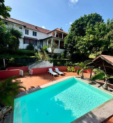 Les Abymes House | La Canopée Enchantée, chambres d'hôtes, piscine, proche aéroport, Gare maritime