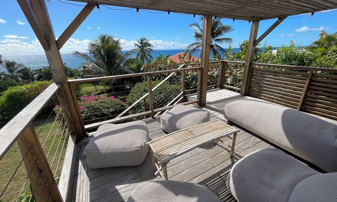 Grande-Terre Villa | La Colibrée, sublime villa with sea view and swimming pool, beach access at 80 m