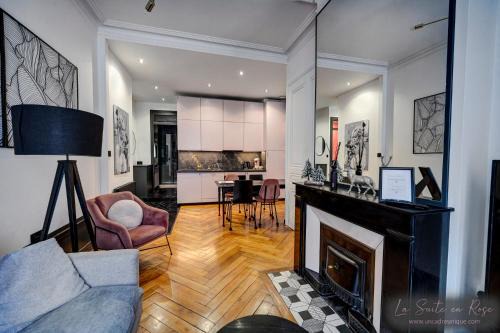 Charmettes - Bellecombe Apartment | La Suite en Rose - Spa - Lyon Centre Brotteaux