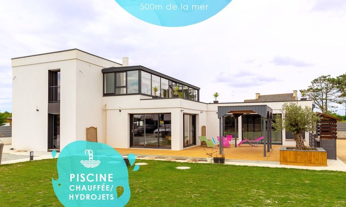 Cleder Villa | La Villa des Amiets: 250m2, comfort, swimming pool, sea at 500m