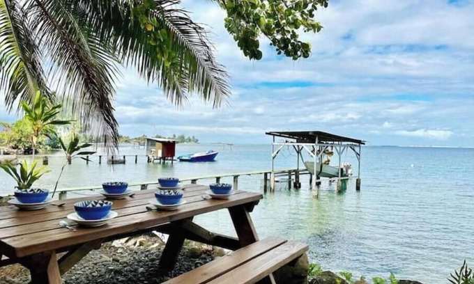 Papara House | Lagoon private access/wifi/parking