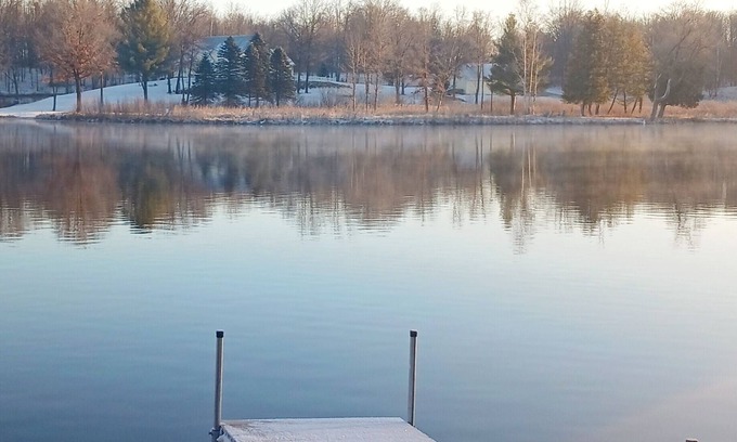 Weidman House | Lake front beauty sleeps 8, with pontoon rental available.