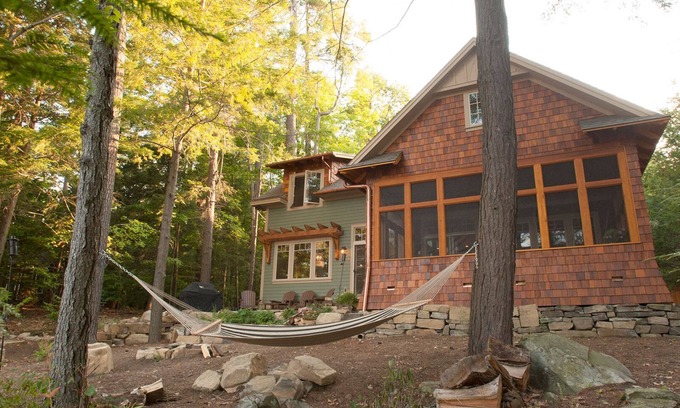 Pilot Knob House | Lake George Waterfront. Kattskill Bay. Stunning Craftsman Detail, Amenities