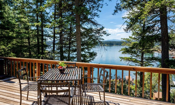 Bigfork House | Lake house w/private dock, balcony, fire pit & gorgeous views - Echo Lake Hideaway