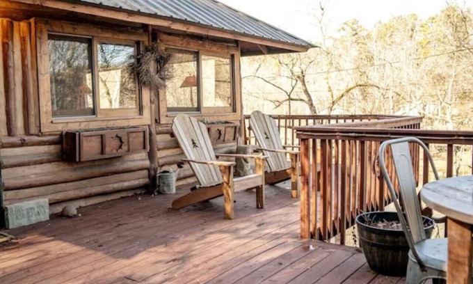 Eureka Springs Cabin | Lake Lucerne Cabin # 8 Wifi+Parking+Deck Coyote's Rest