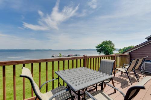 Newport Center Apartment | Lake Memphremagog Access Newport Condo with Balcony