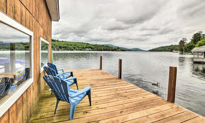 Alton Bay House | Lakefront Alton Bay Retreat with Dock Near Beaches!