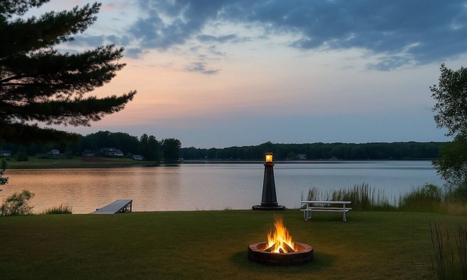 Canadian Lakes Cottage | Lakefront Escape with Hot Tub. Golf & Pool Access