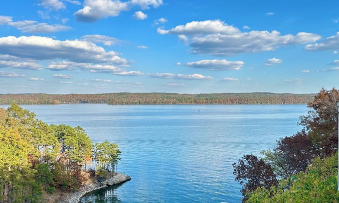 Counce Villa | Lakefront Estate w/sensational views, boat slip, & pool. 3 mi to State Park