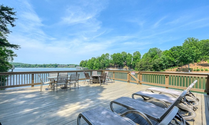Moneta House | Lakefront estate with amazing views, 2-story dock, private hot tub & pool table