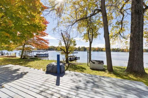 Bloomingdale House | Lakefront Home with Dock Firepit & Private Deck