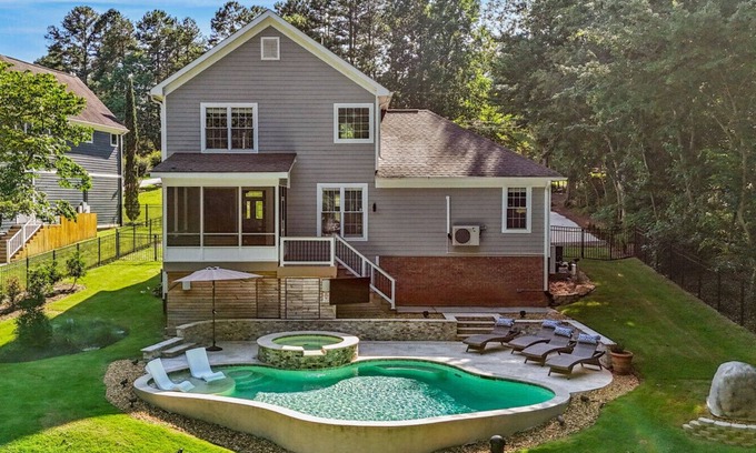 Mayhew House | Lakefront Home with Private Pool and Dock- Great for Families!
