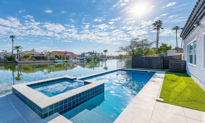 Val Vista Lakes House | Lakefront Lux by HomeSlice Stays