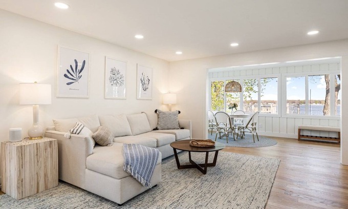 Bass Lake House | Lakefront Luxury: 4BD/3BA, Sleeps 15, Hot Tub, Kayaks, Bikes, & Boat Rental!