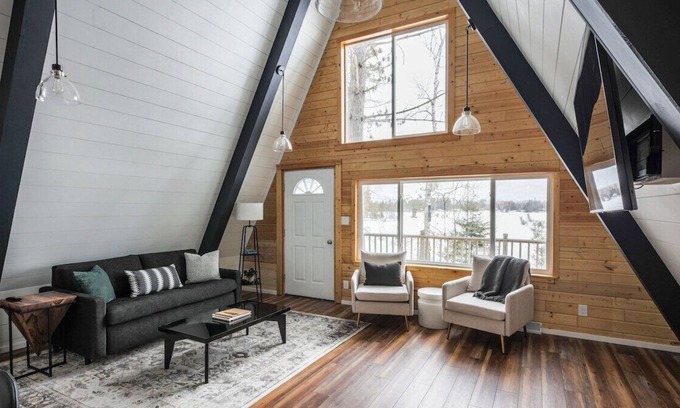 Champion Cabin | Lakeside 3bdr Retreat w/ Hot Tub