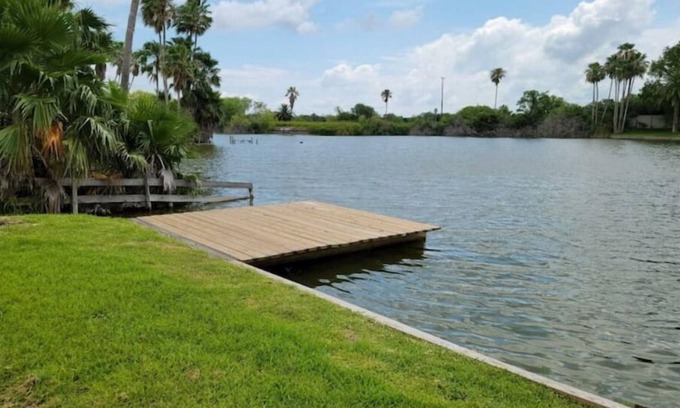 Los Fresnos House | Lakeside A-Frame w/Deck for Fishing-Short Drive to South Padre Island, Space X.