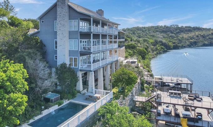 Marble Falls House | Lakeside Cliff Retreat | Concierge Services | Pool | Hot Tub