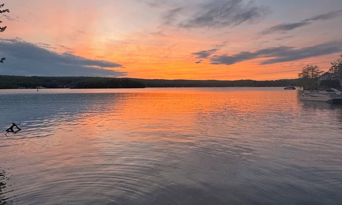 Lake Pocotopaug House | Lakeside Home: Pet-Friendly Retreat with Breathtaking Sunsets