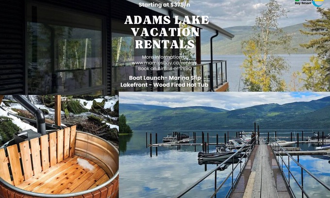 Adams Lake House | Lakeview Cottage and Boat Slip - Momich